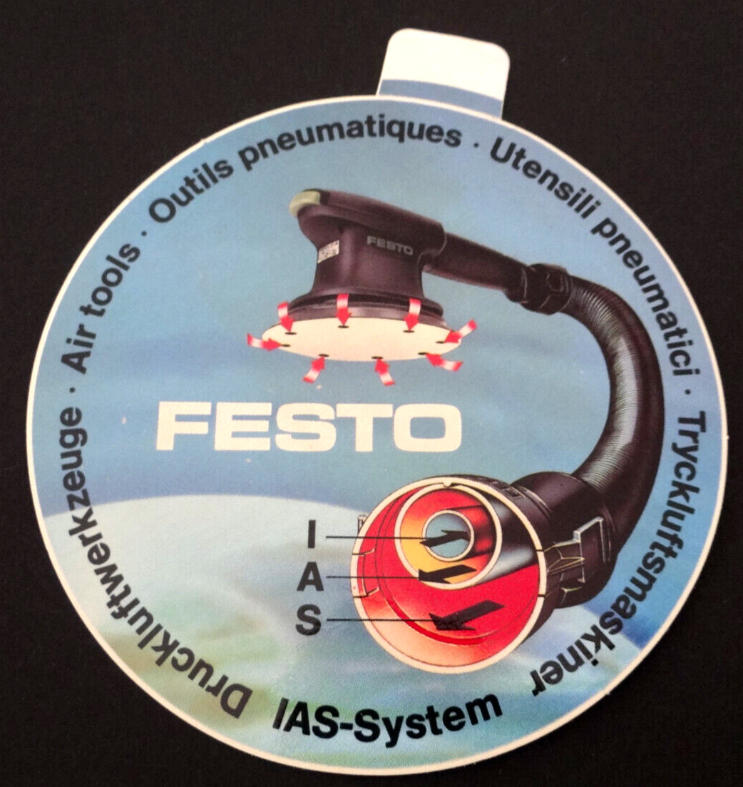 Promotional Stickers FESTO Pneumatic Tools Air Tools IAS System Craft 80s