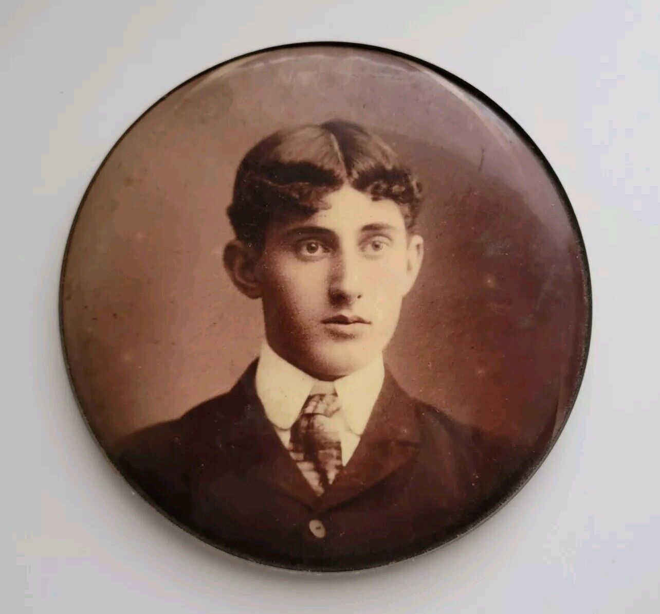 Columbia Medallion Studios / Portrait Co Antique Photograph of Young Man Chicago