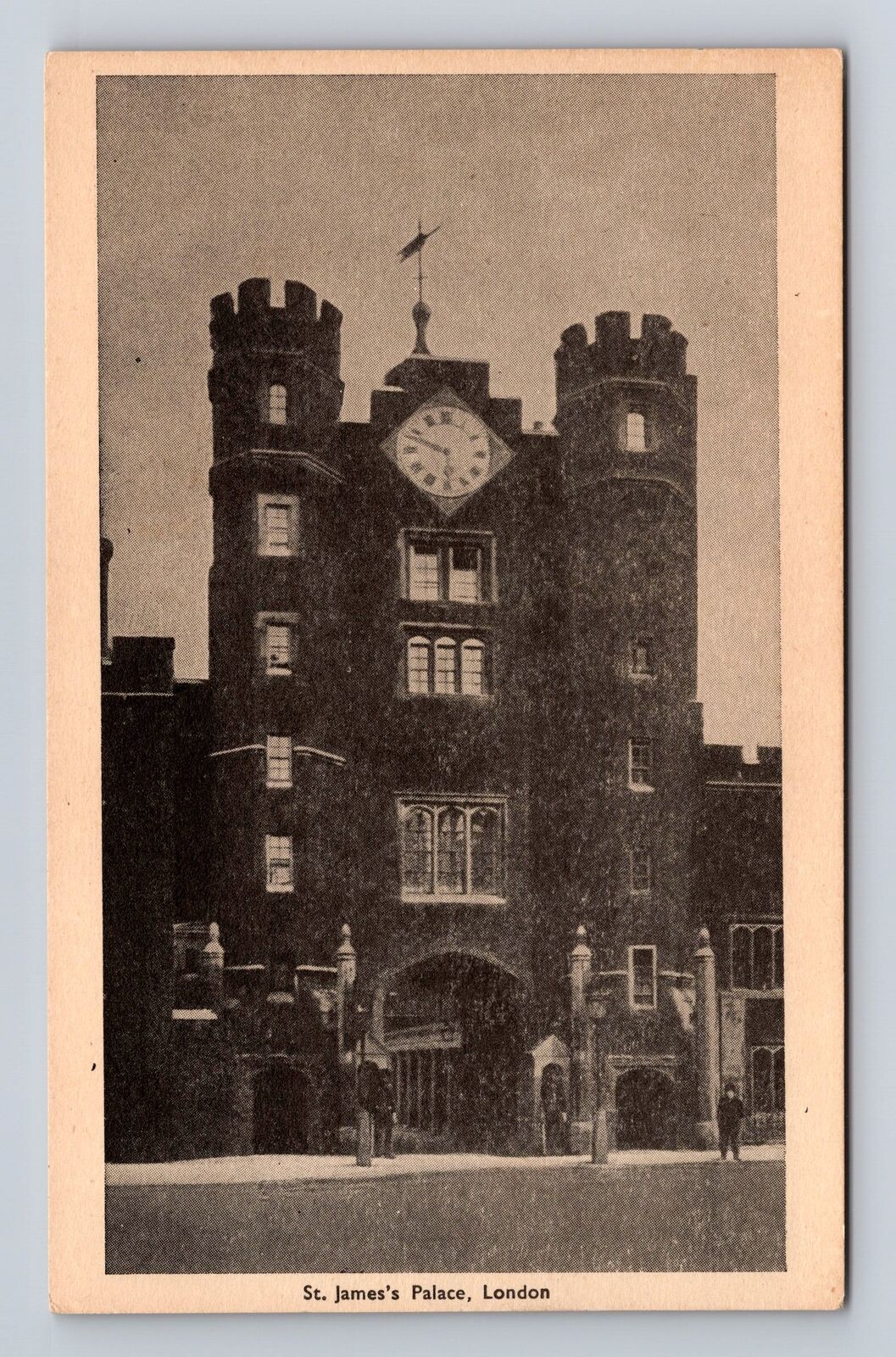 London England, St James's Palace, Vintage Card Travel Souvenir History Postcard