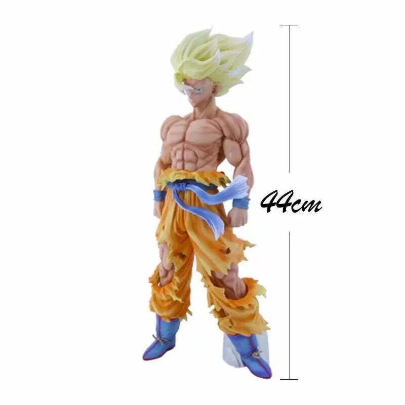 44CM Dragon Ball Z Son Goku Namek Anime Figures Super Saiyan Goku Statue PVC Act