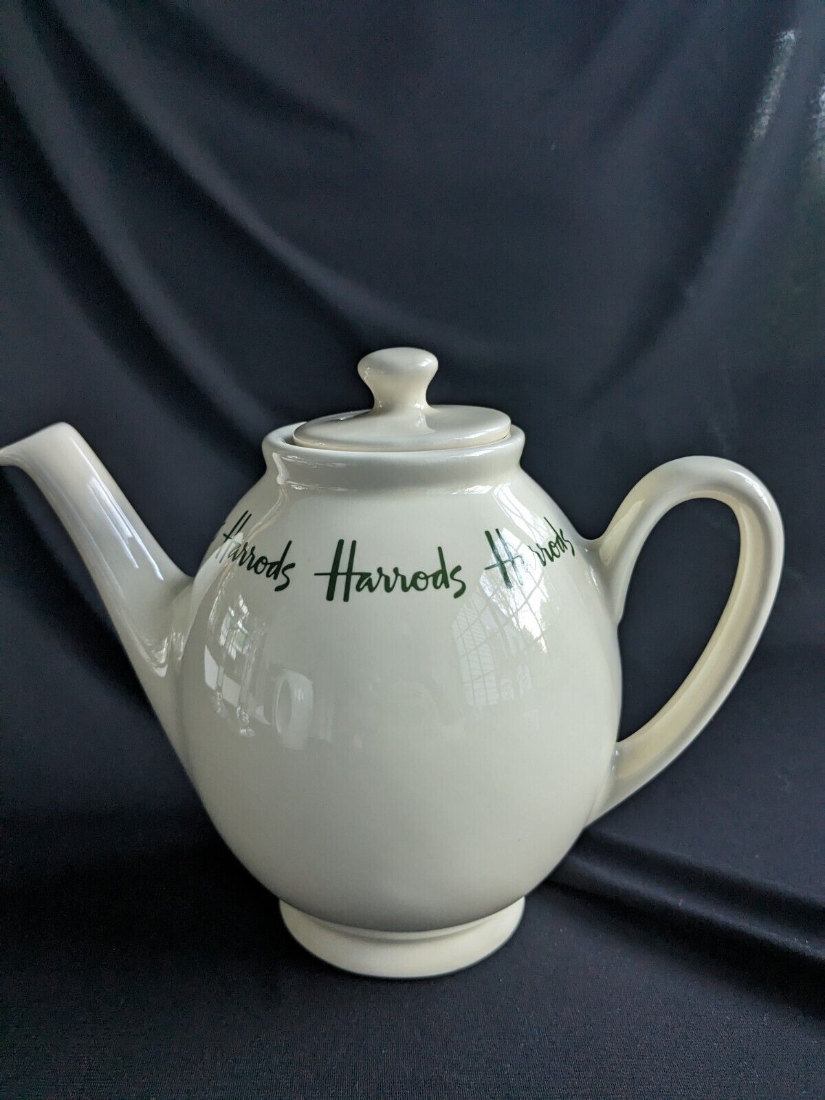 Harrods Of Knightsbridge London Teapot Ivory