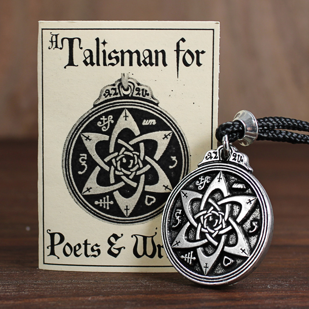Talisman for Poets Writers Pendant Solomon Seal Amulet Hermetic kabbalah Jewelry