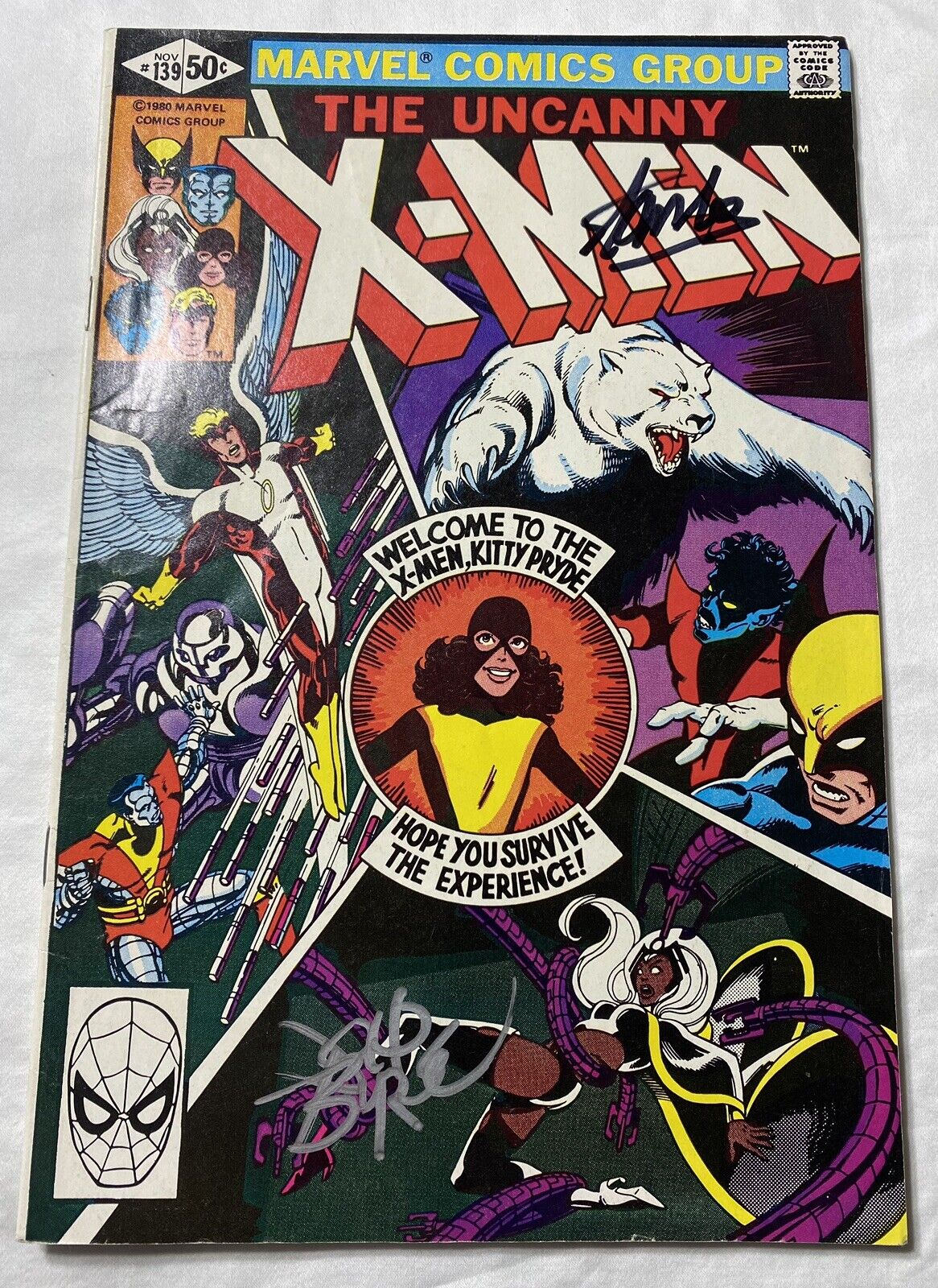 Uncanny X-Men #139 - Signed John Byrne & Stan Lee 1st Wolverine New Costume VF-