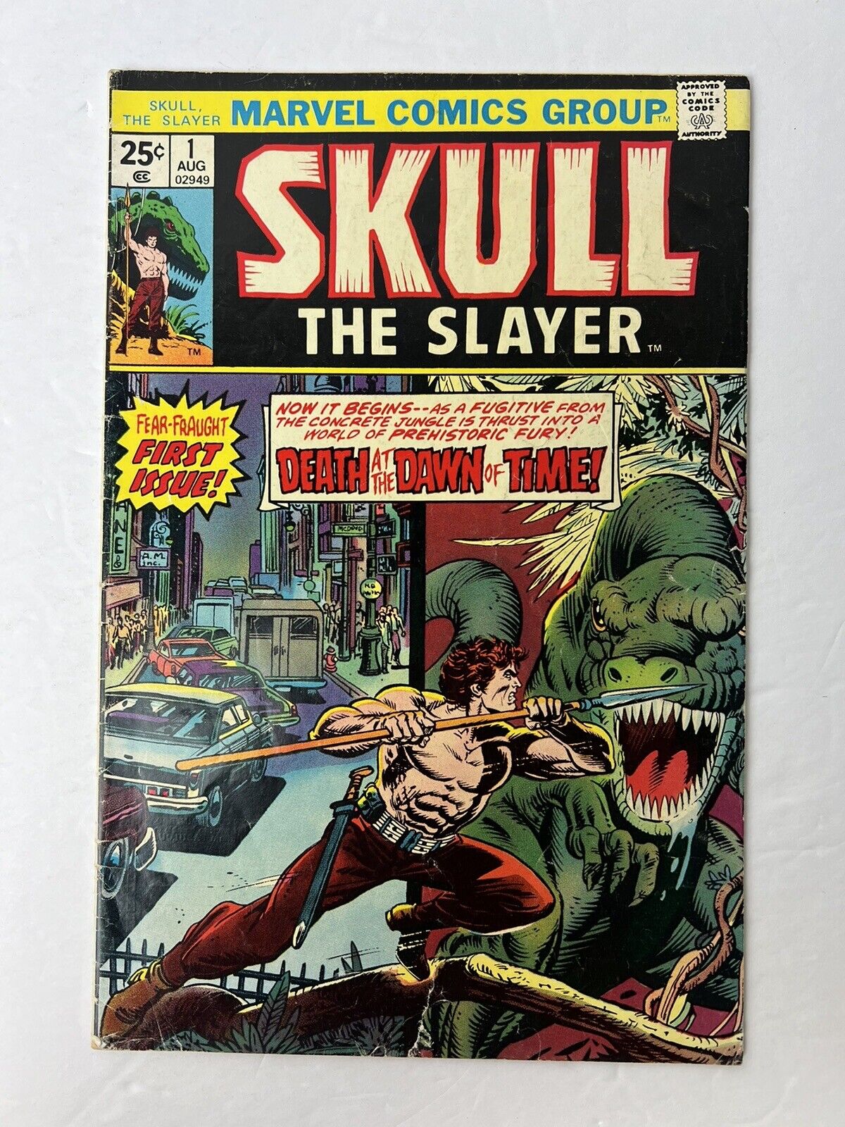 Skull The Slayer #1 Marvel Comics 1975 Bronze Age Boarded, Color