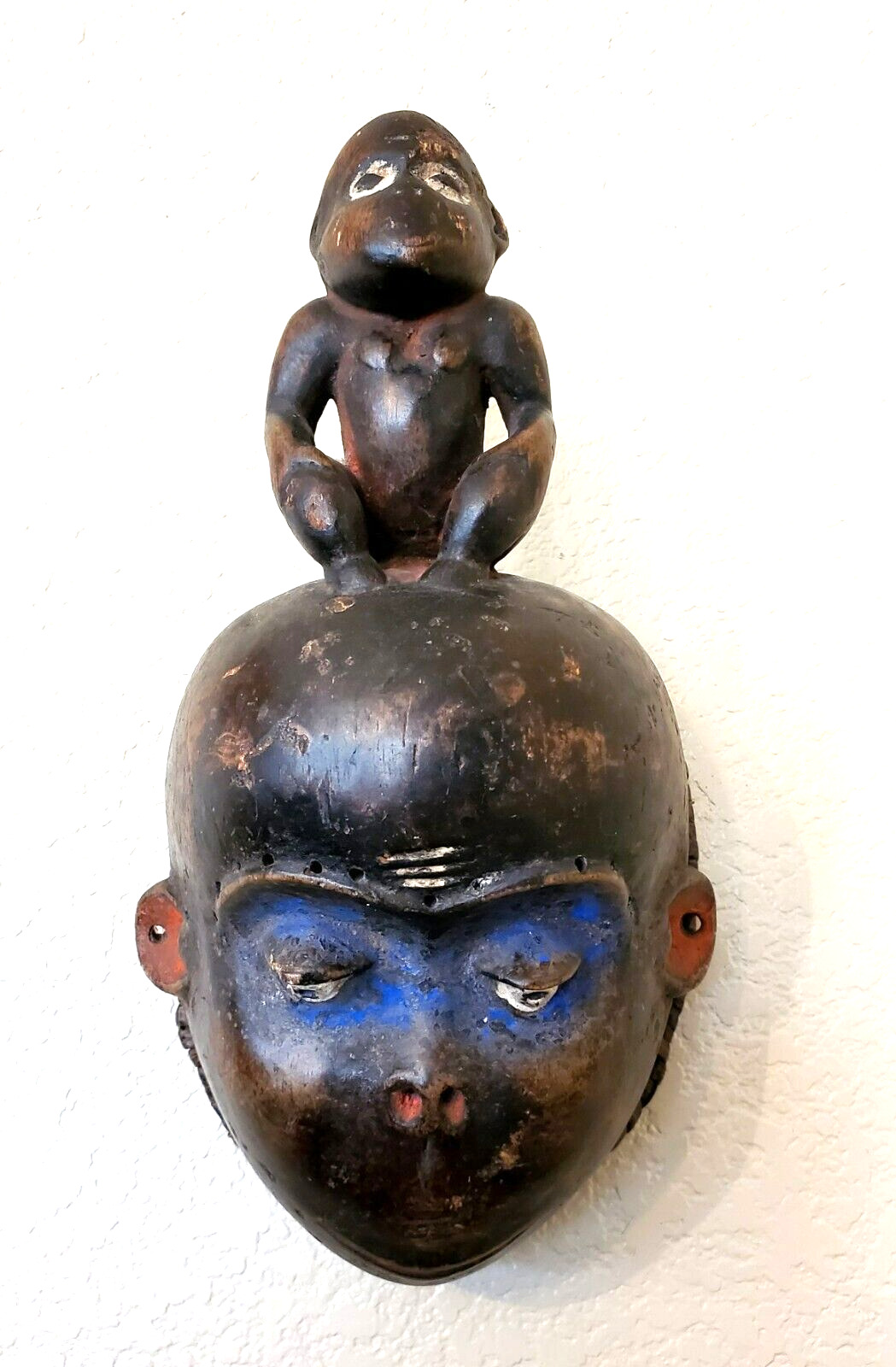Old African Tribal Fetish Mask, Ivory Coast