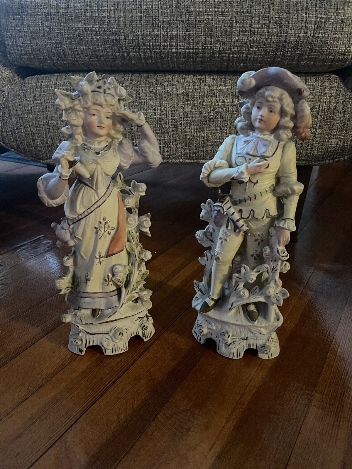 Antique Figurines German Porcelain Gräfenthal Schneider Victorian 1879-1886