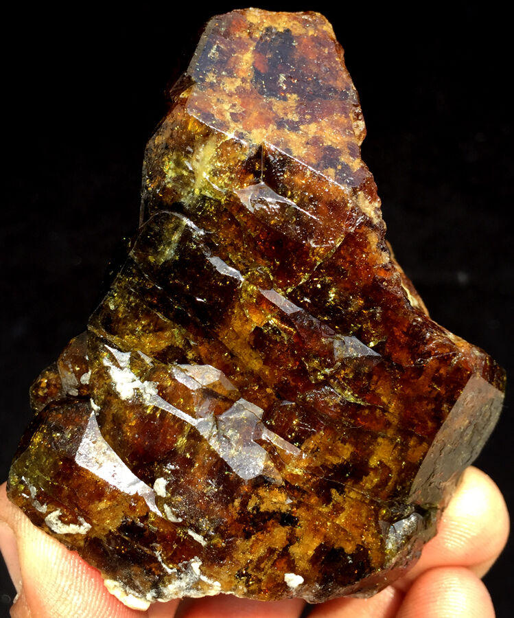 285g New Find Rare 100% Natural Smoky Gem Axinite Crystal Specimens ic5099