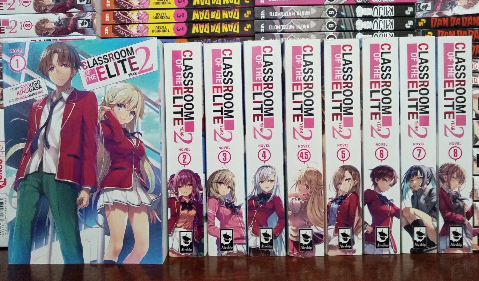 Classroom of the Elite Year 2 Vol. 1-8 Complete Light Novel Set *NEW*, *9 Books*