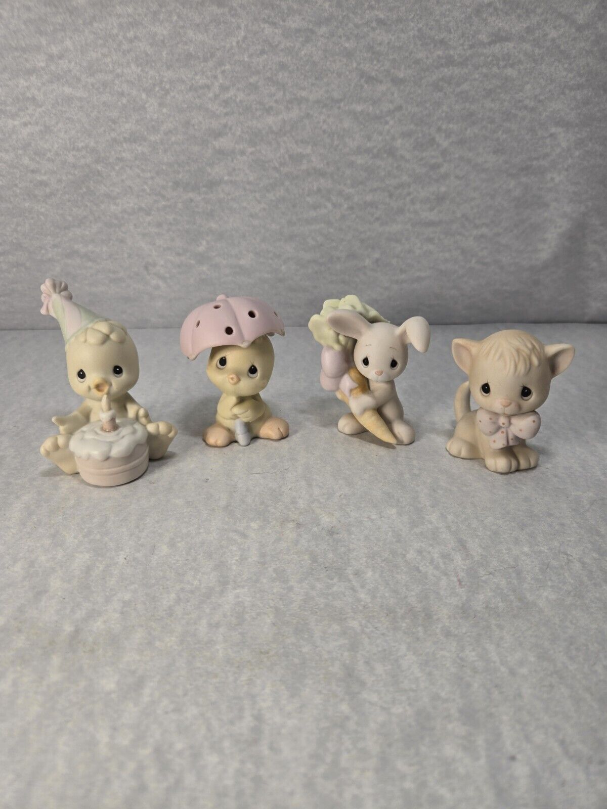 Vintage Enesco Precious Moments Animal Figurines Lot Of 4 Various Years 82 92 96