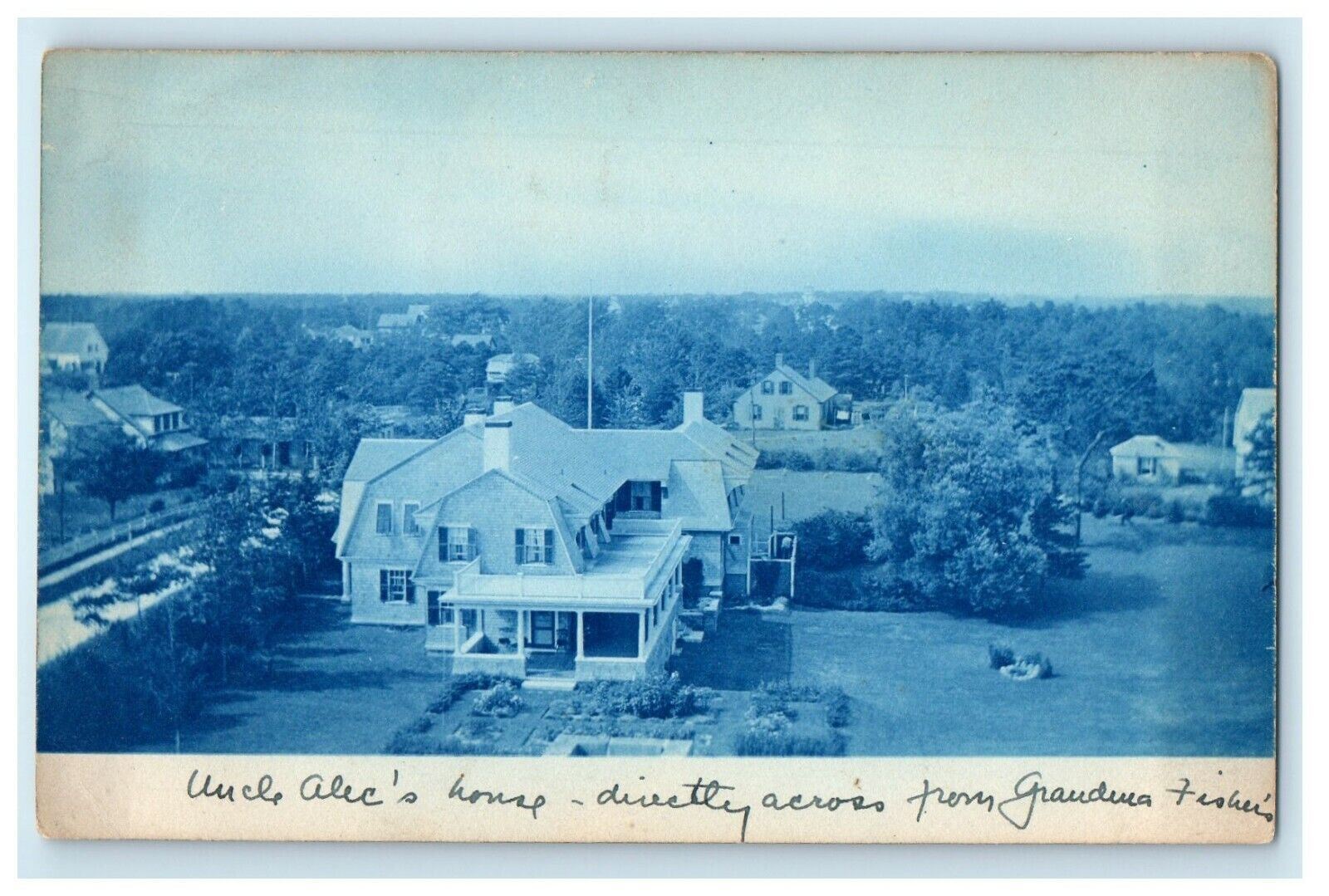 c1910\'s Uncle Alec\'s House The Pines Cotuit Massachusetts MA RPPC Photo Postcard