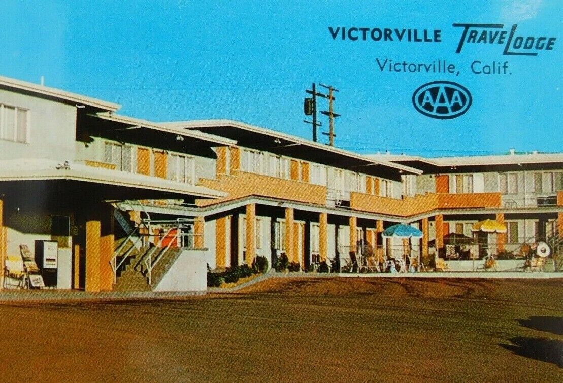 Victorville Travel Lodge Victorville California Chrome Vintage Postcard