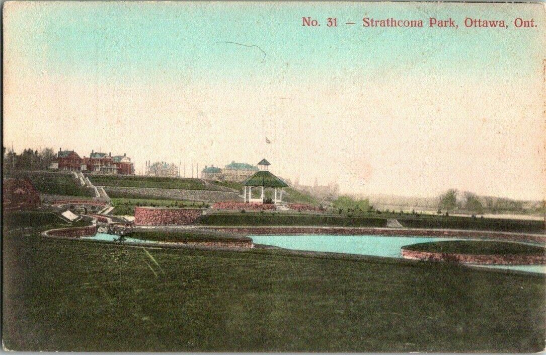 1906. STRATHCONA PARK. OTTAWA, ONT CANADA. POSTCARD. DC15