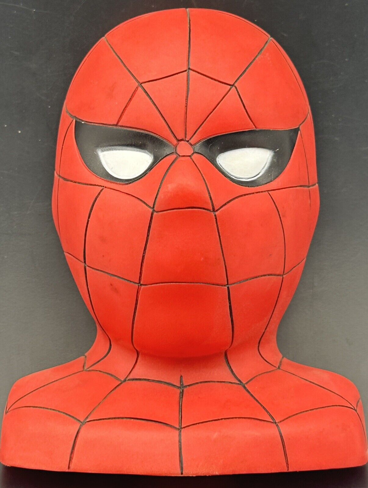 Vintage Marvel Spiderman Plastic Coin Piggy Bank 1986 Spider-Man