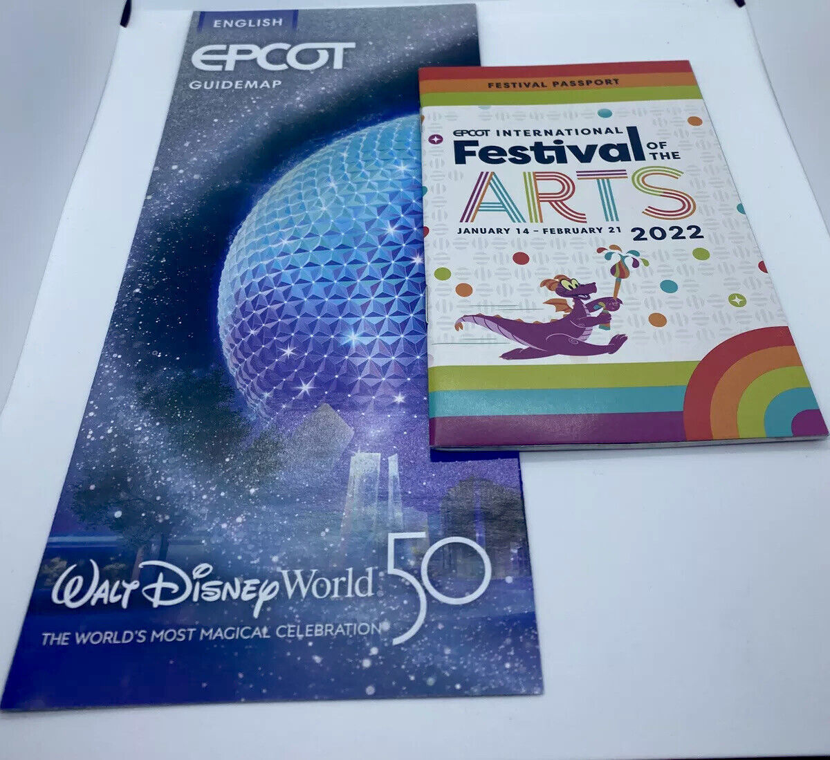 NEW 2022 50th Anniversary EPCOT Disney World Guide Map
