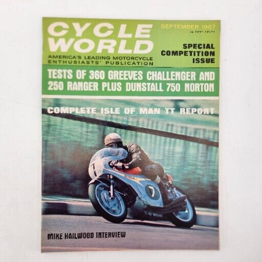 Cycle World Magazine Vintage September 1967 Special Competition Issue