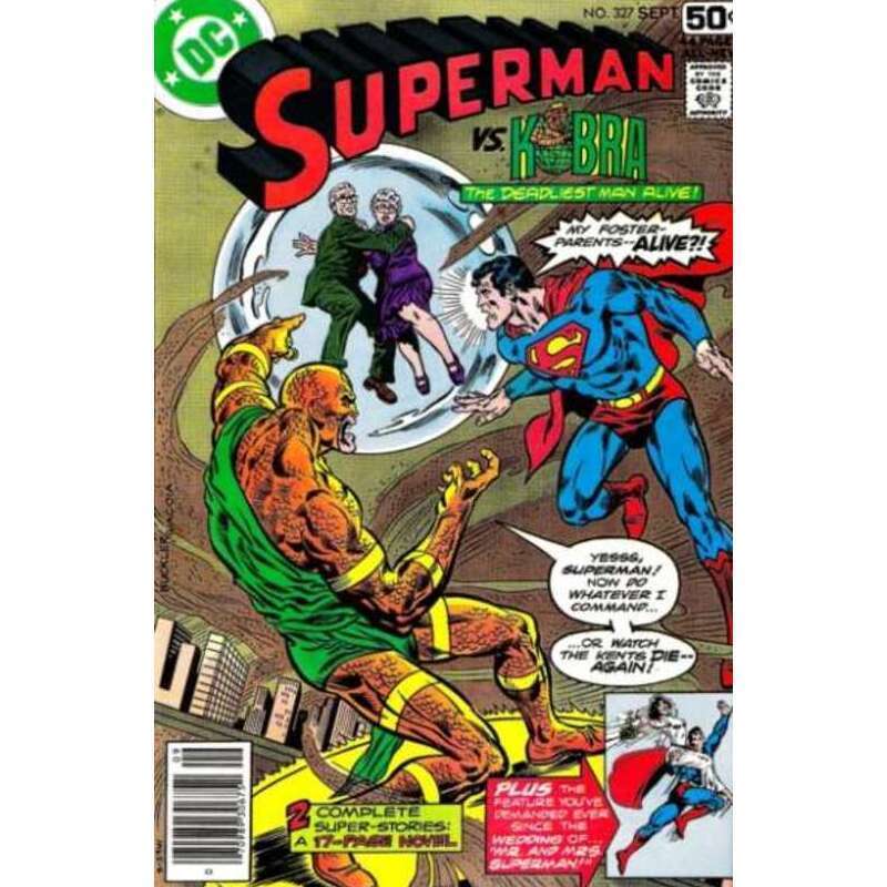 Superman (1939 series) #327 in Very Fine + condition. DC comics [o'