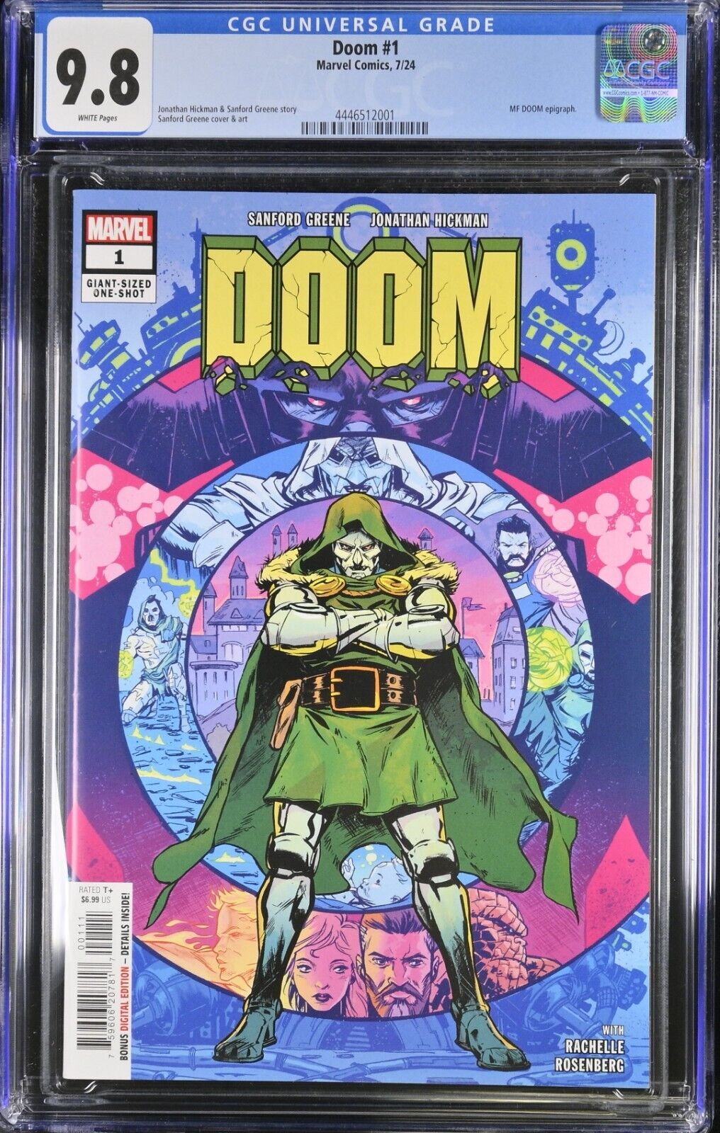 Doom #1 CGC 9.8 Greene Cover A 1st Print Marvel Comics 2024 IN STOCK