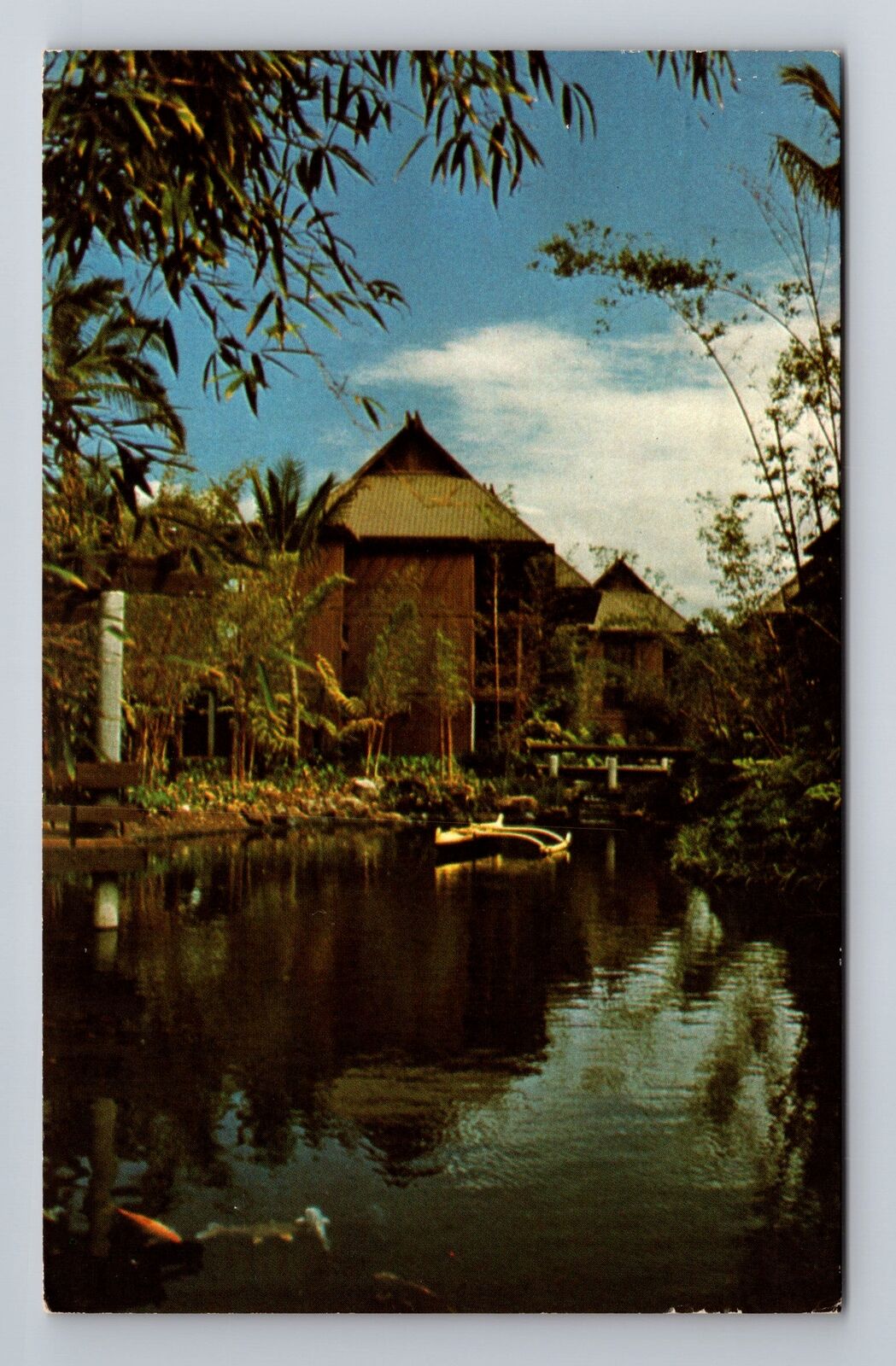 Hilo HI-Hawaii, Waiakea Resort Village Advertising, Vintage c1975 Postcard