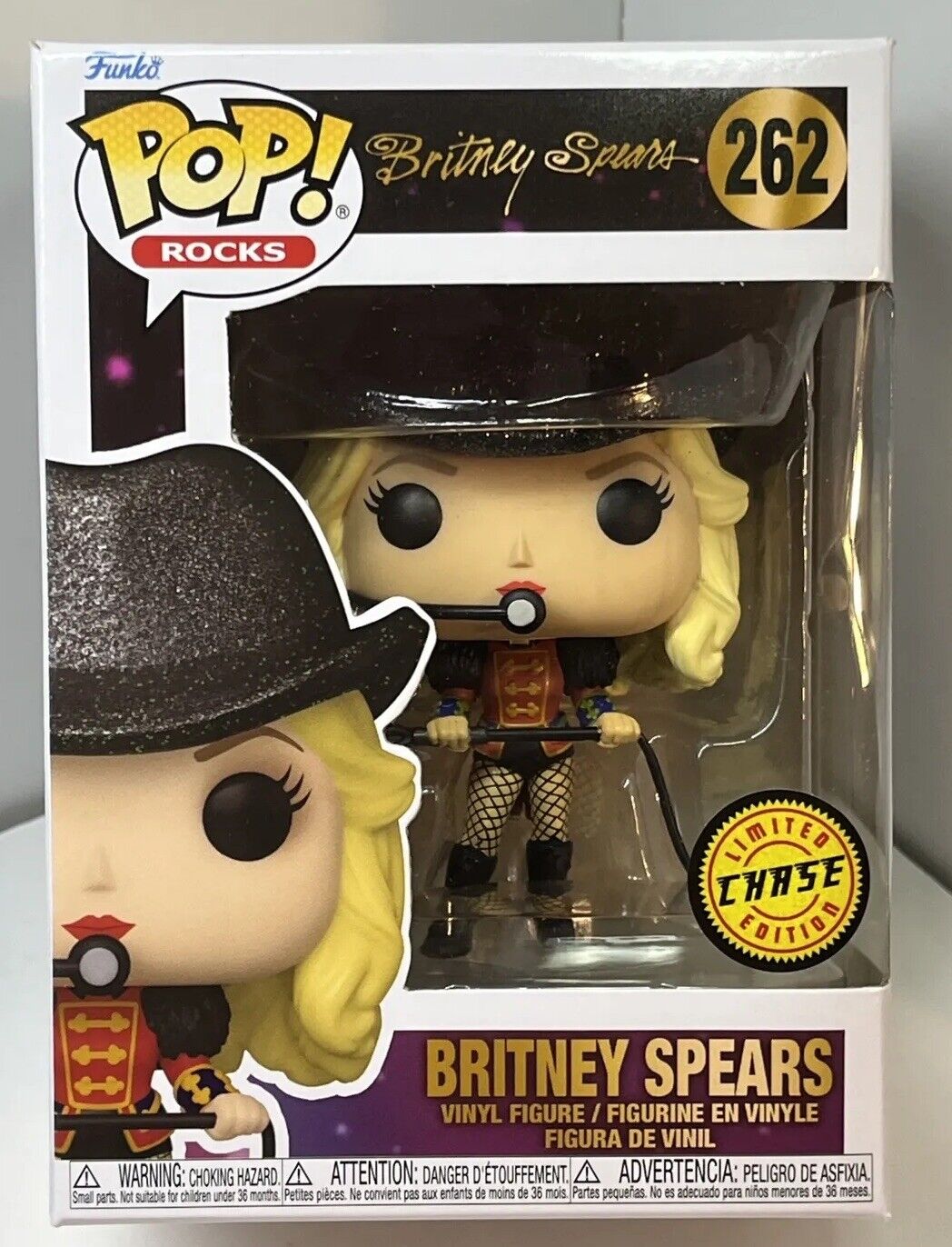 Funko Pop Britney Spears Limited Chase Circus Ringleader Figure 262 W Protector