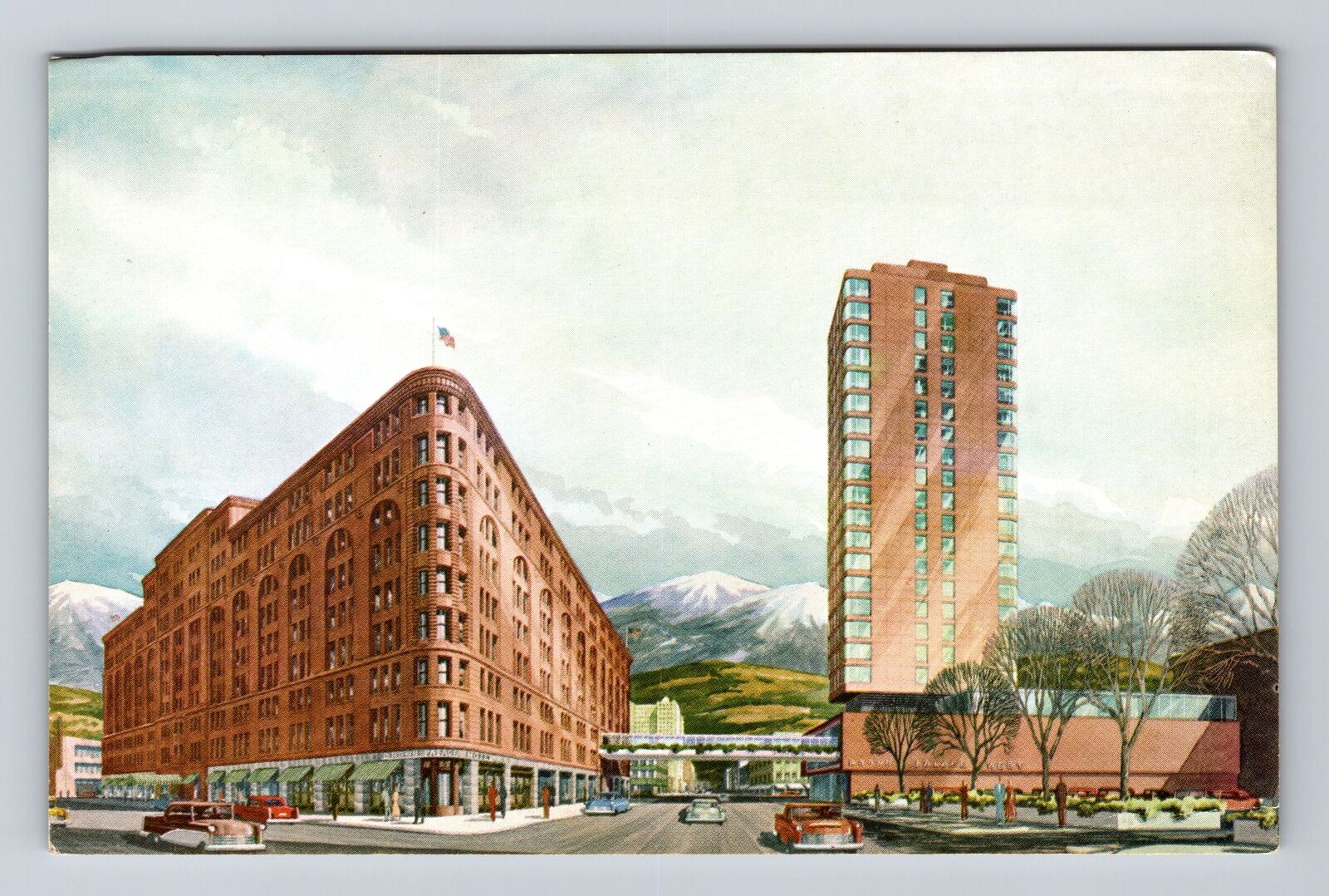 Denver CO-Colorado, Brown Palace Hotel, Advertising, Antique Vintage Postcard
