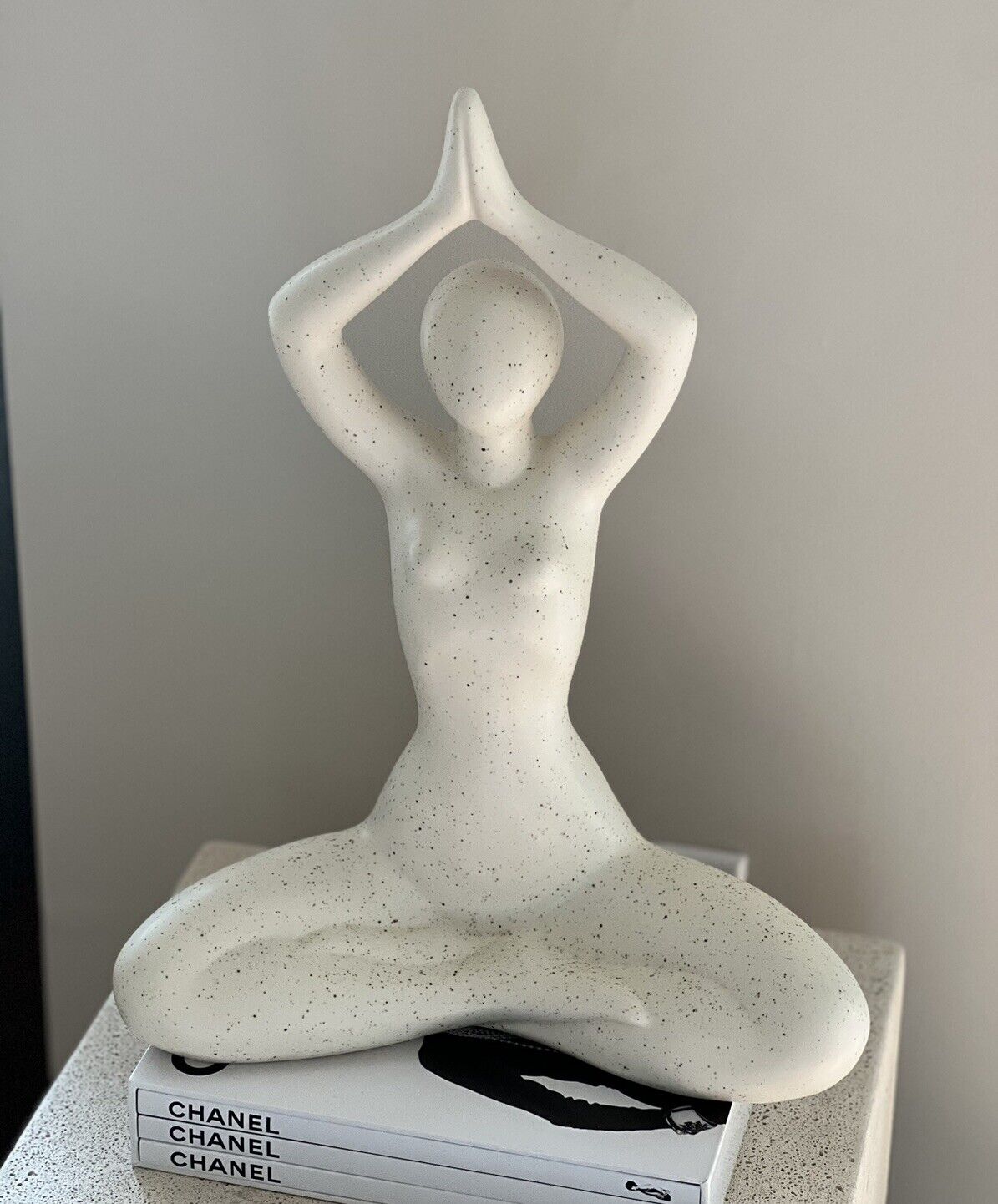 Sporvil Ceramics Woman Yoga Art Figurine Sculpture Portugal indoor /outdoor