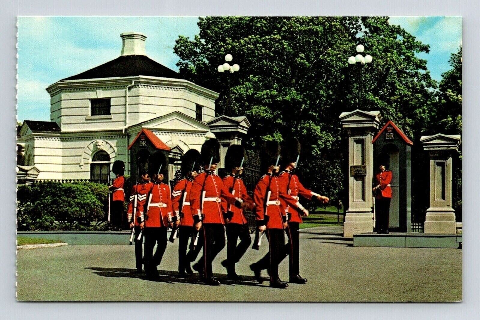 Rideau Hall Ottawa Ontario Canada Changing Guard Postcard UNP VTG Unused Vintage