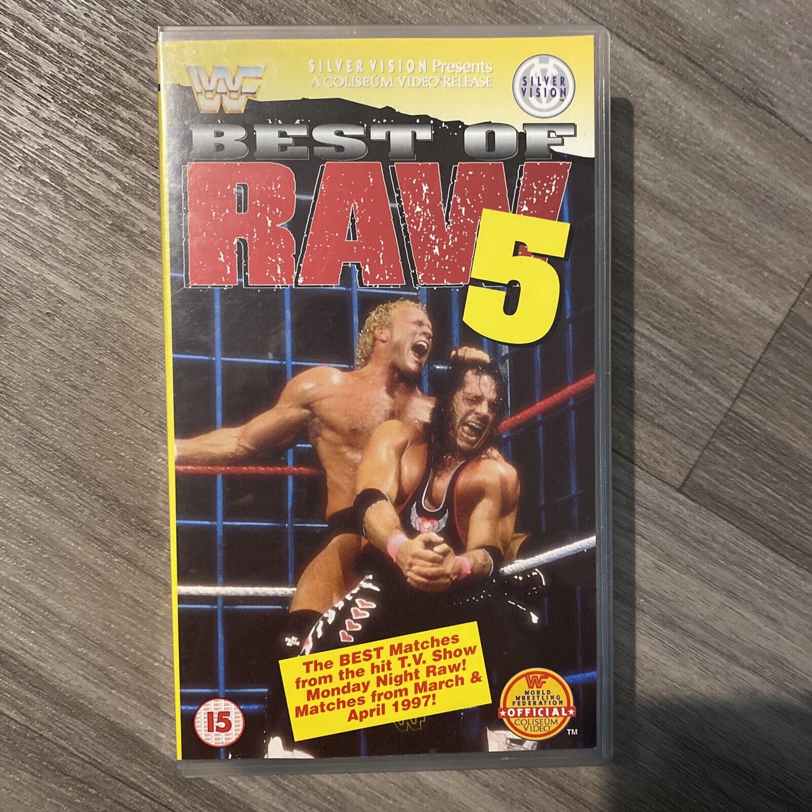 WWF BEST OF RAW 5 - SILVER VISION -  VHS -  - WCW/ECW/WWE 