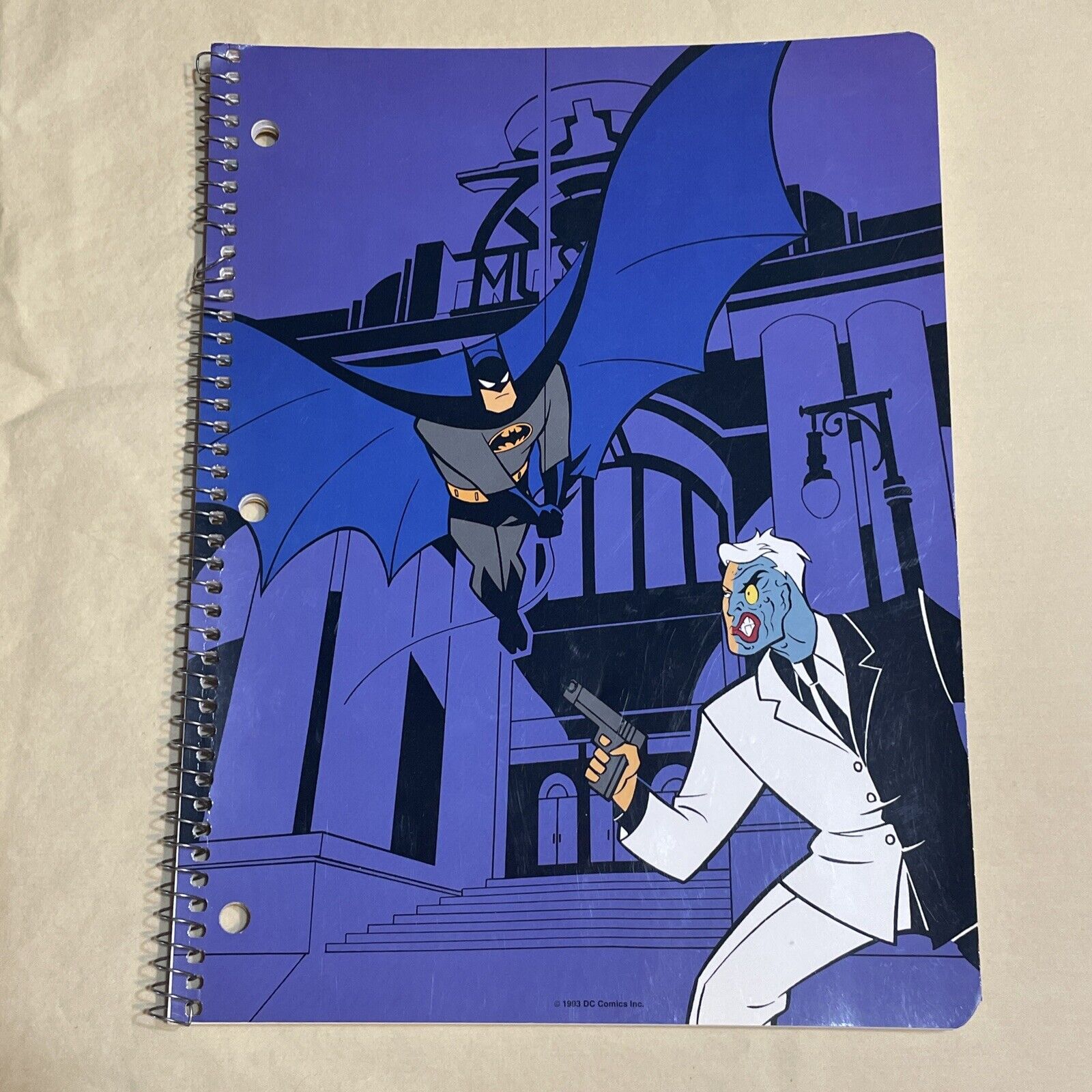 Batman The Animated Series 1993 Impact Int. Wire Bound Notebook Unused #4936 HTF