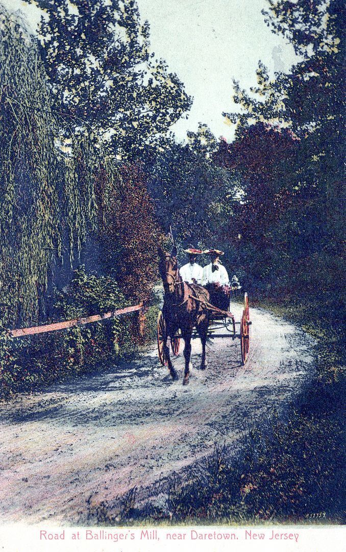 DARETOWN NJ - Road to Ballinger's Mill Postcard