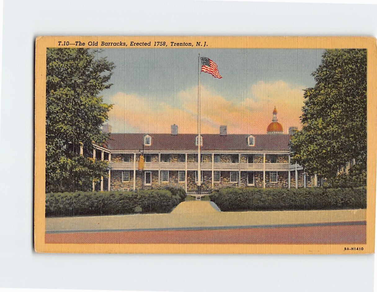 Postcard The Old Barracks Trenton New Jersey USA
