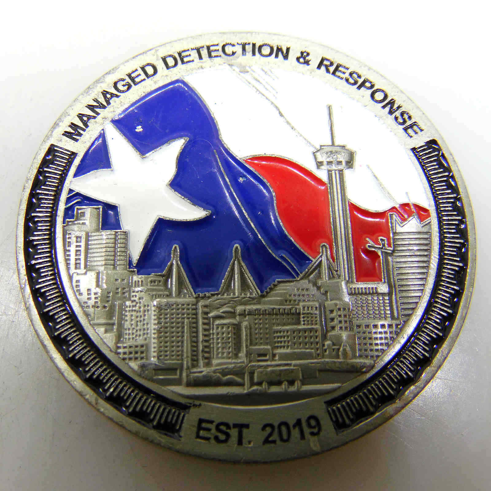 BUCHAREST ROMANIA MANAGED DETECTION RESPONSE CHALLENGE COIN