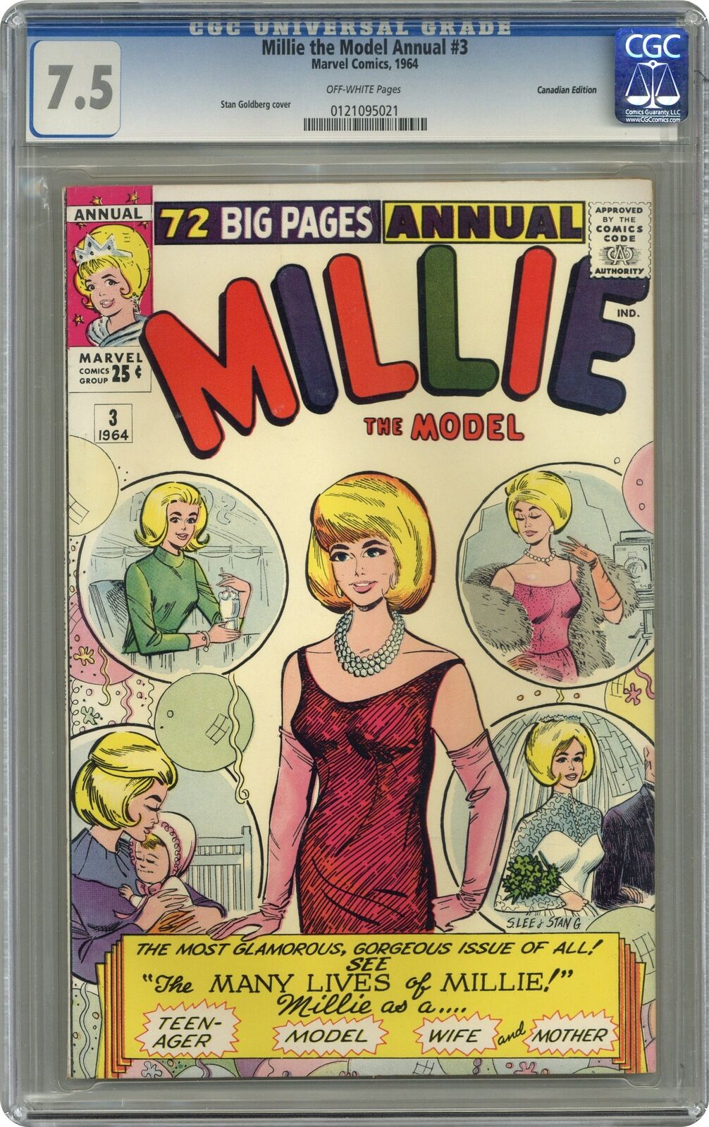 Millie the Model Annual Canadian Edition #3 CGC 7.5 1964 0121095021