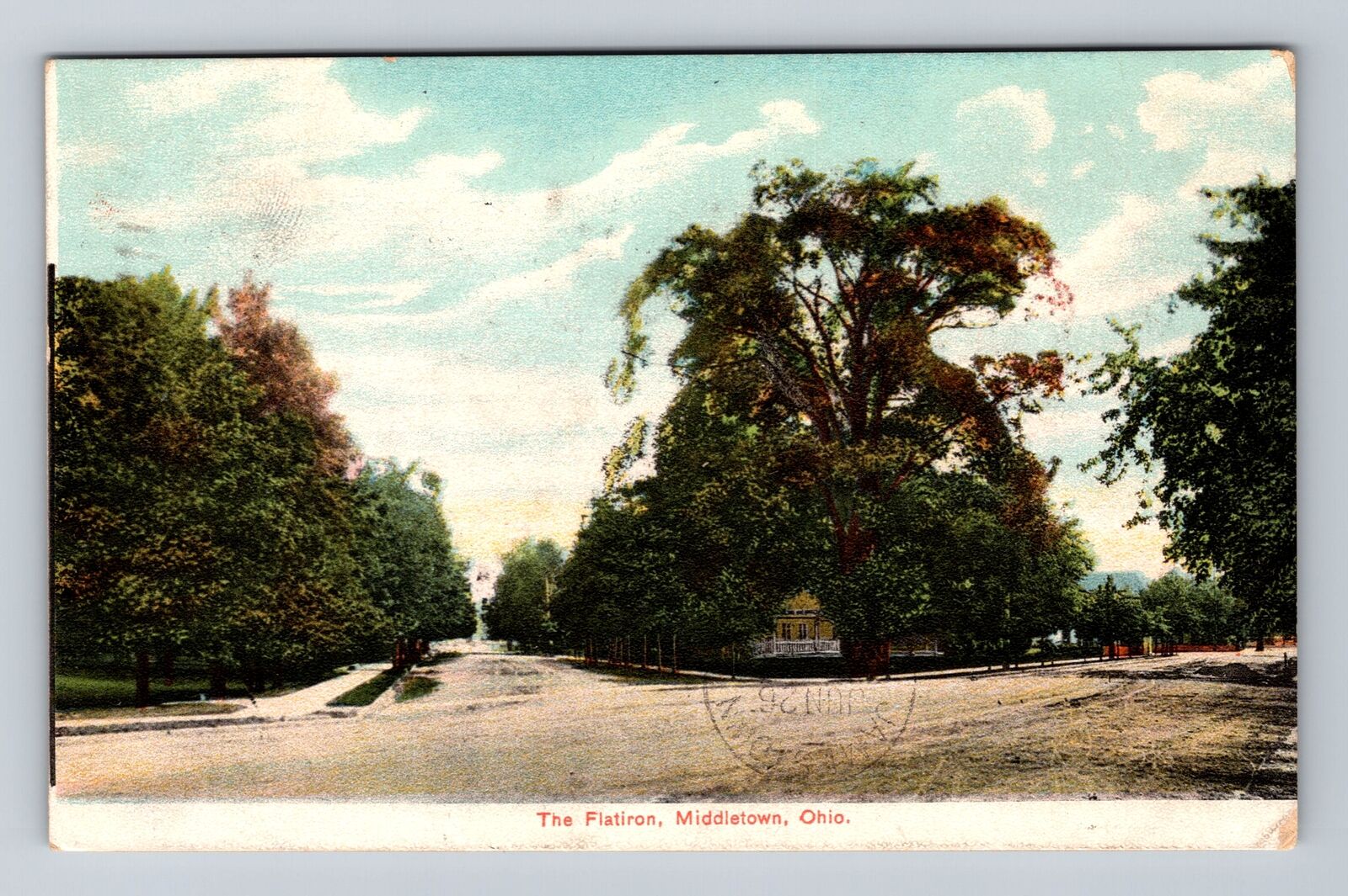 Middletown OH-Ohio, Panoramic Scenic View The Flatiron, Vintage Postcard