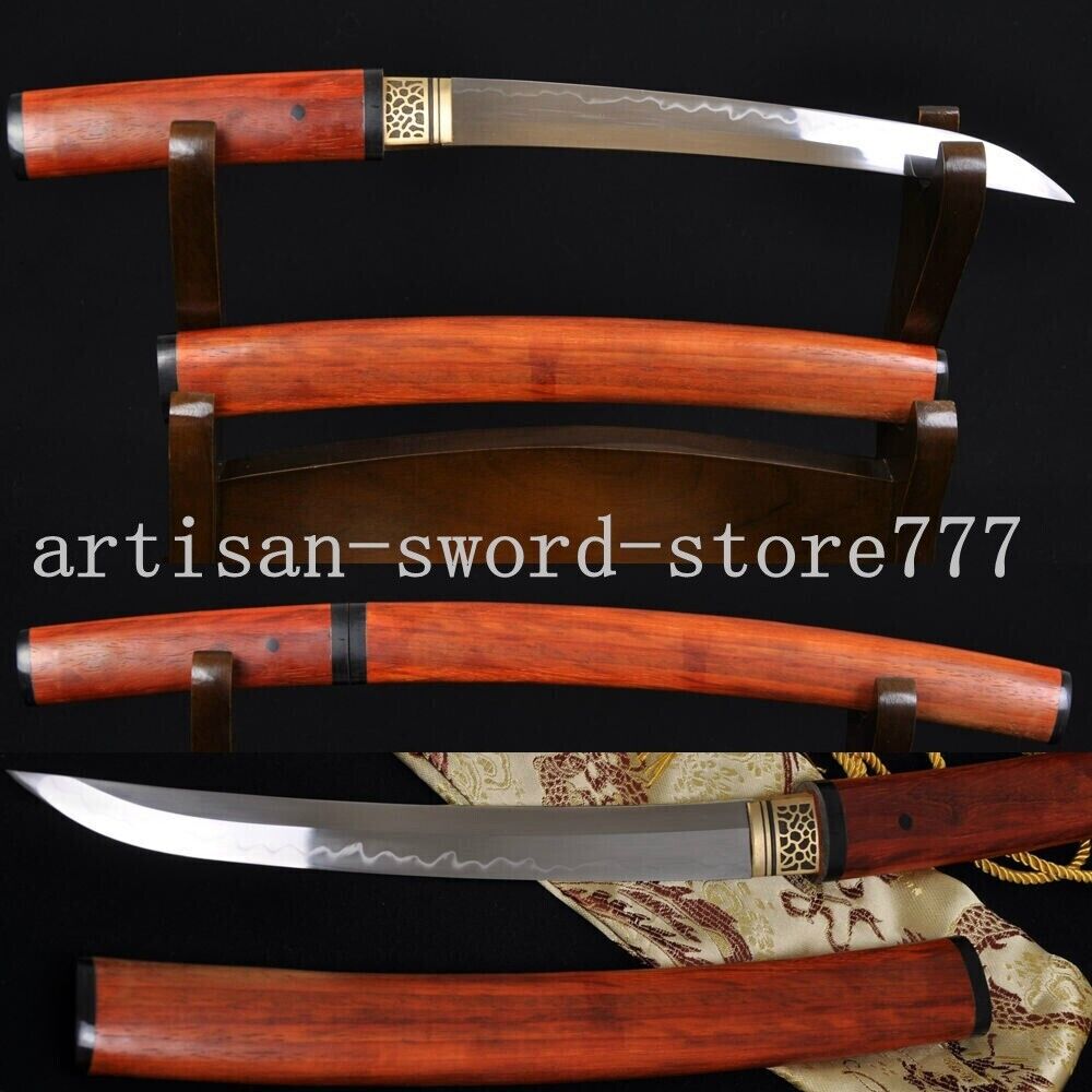 JAPANESE SAMURAI SHIRASAYA SWORD TANTO Clay Tempered SHINOGI-ZUKURI Blade