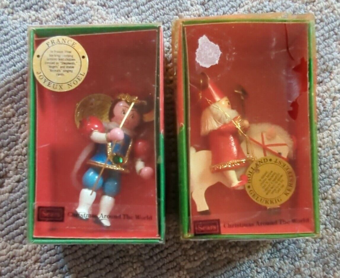 Sears Christmas Around The World Ornaments France & Holland