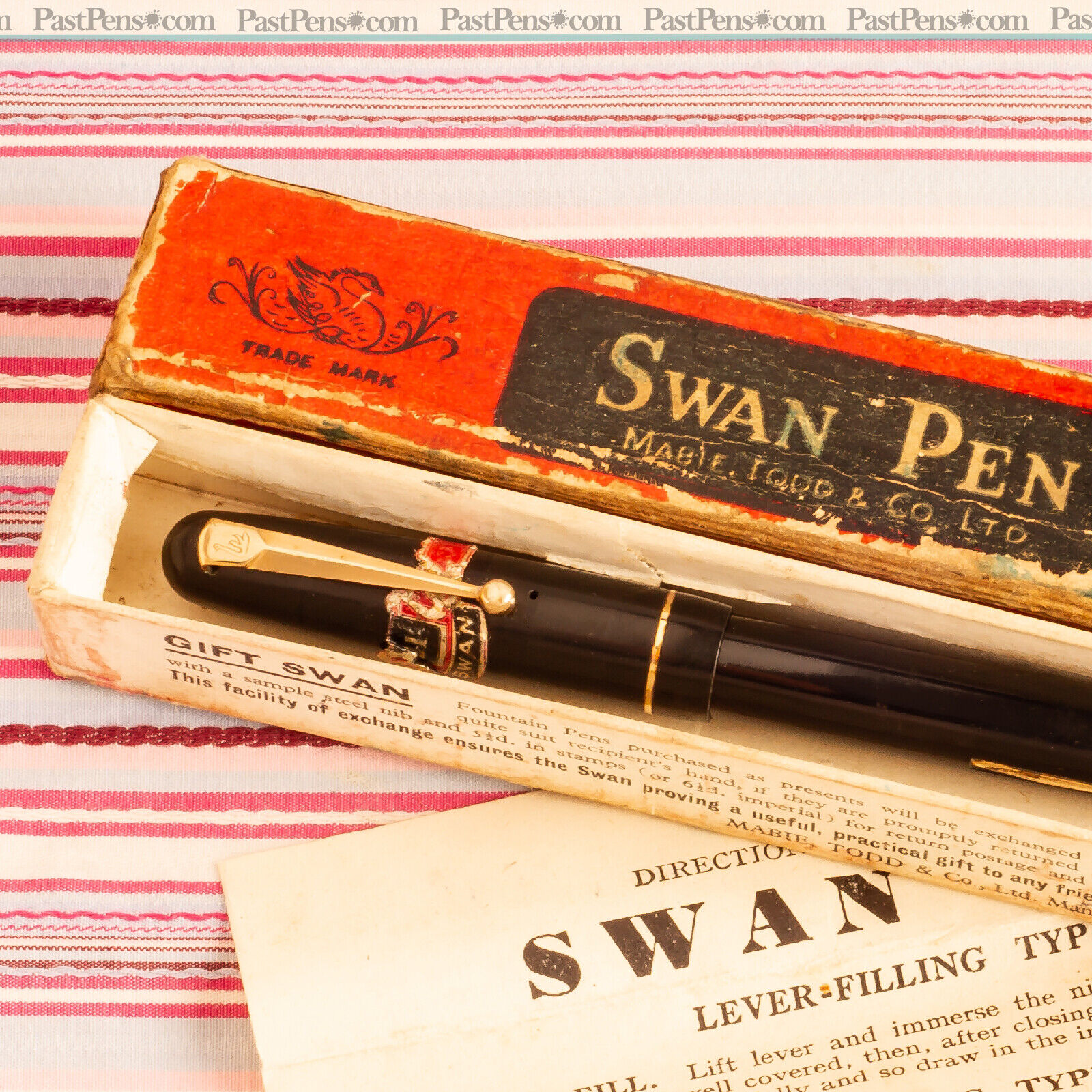 Vintage Mabie Todd Swan Fountain Pen New Old Stock