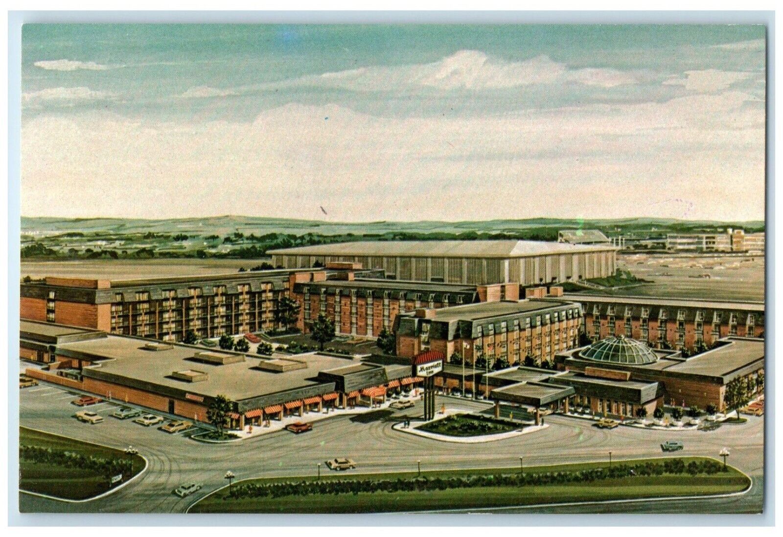 c1950s View Of Marriott Hotel Building Bloomington Minnesota MN Vintage Postcard