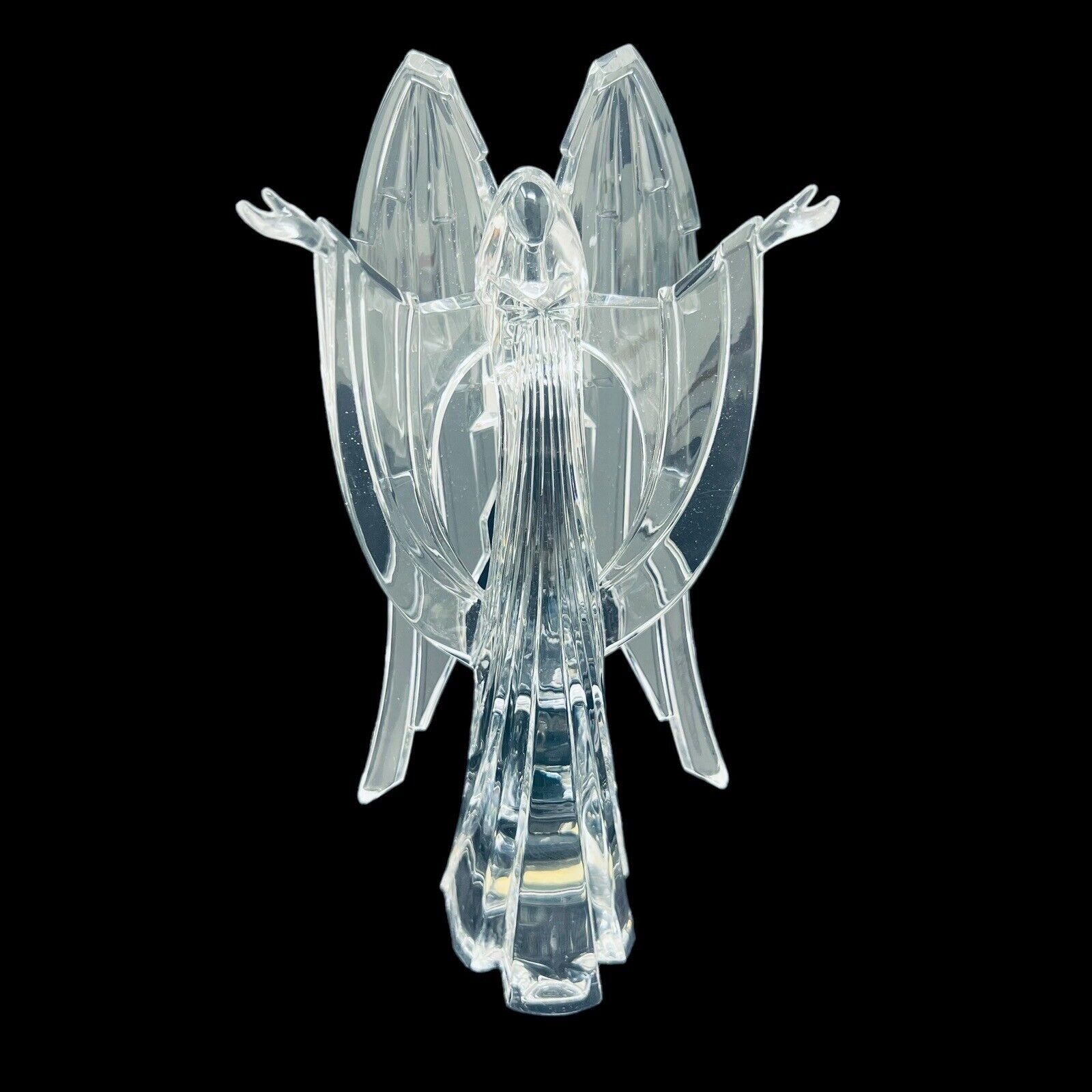 Icy Craft Acrylic Praising Angel Christmas Religious 8.5” EUC