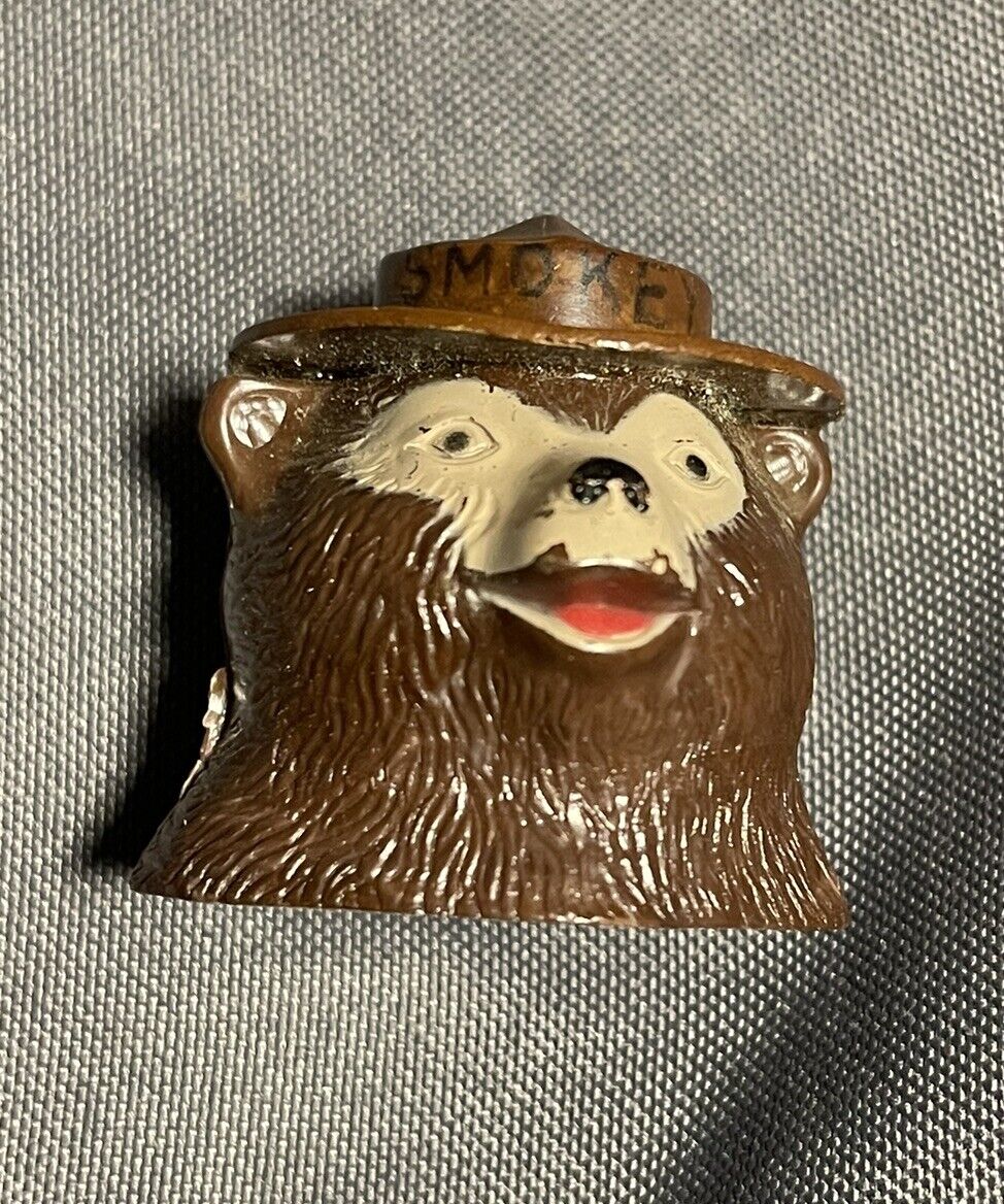 Vintage 1960s Smokey Bear Snuffit Prevent Forest Fires Magnetic Ash Tray