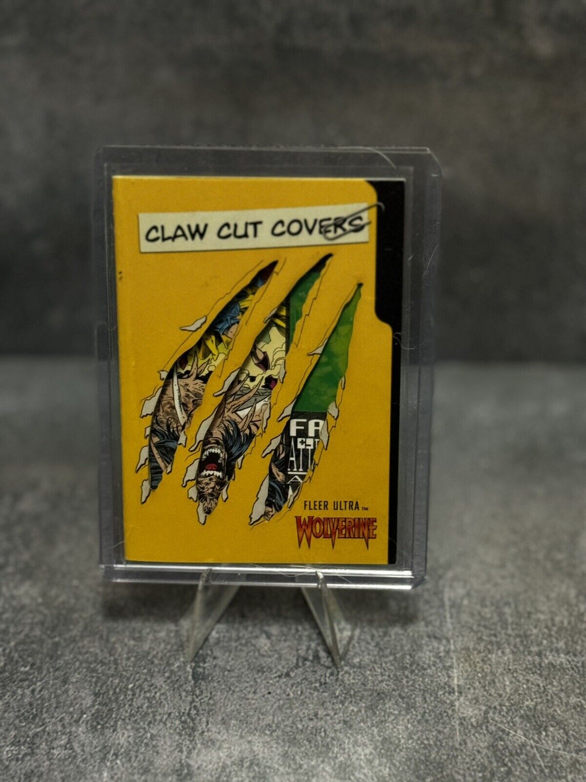 2023 UPPER DECK FLEER ULTRA WOLVERINE CLAW CUT COVERS CARD # CCC-28 - /50 1988