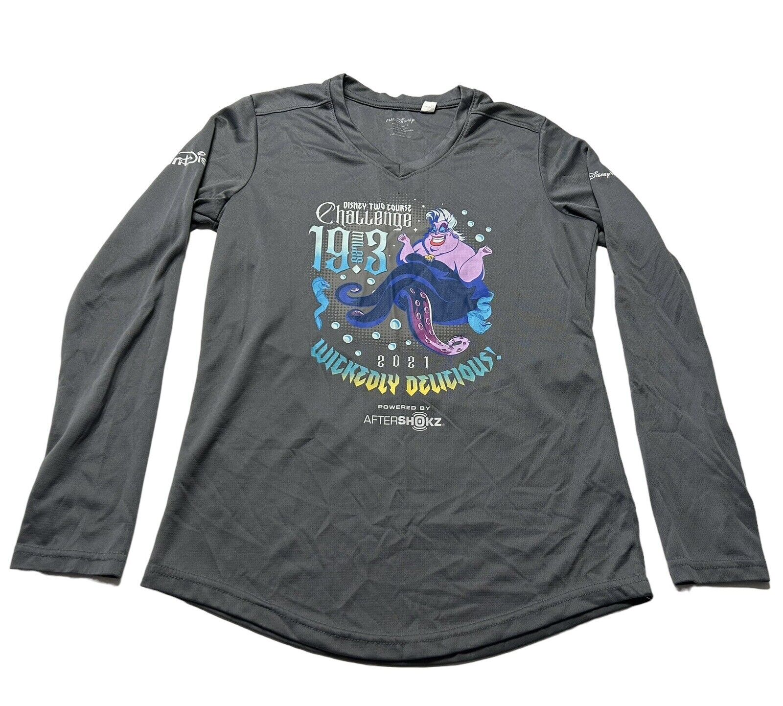 RunDisney 2021 Wine & Dine Two Course Challenge Ursula Race Shirt Woman’s Small