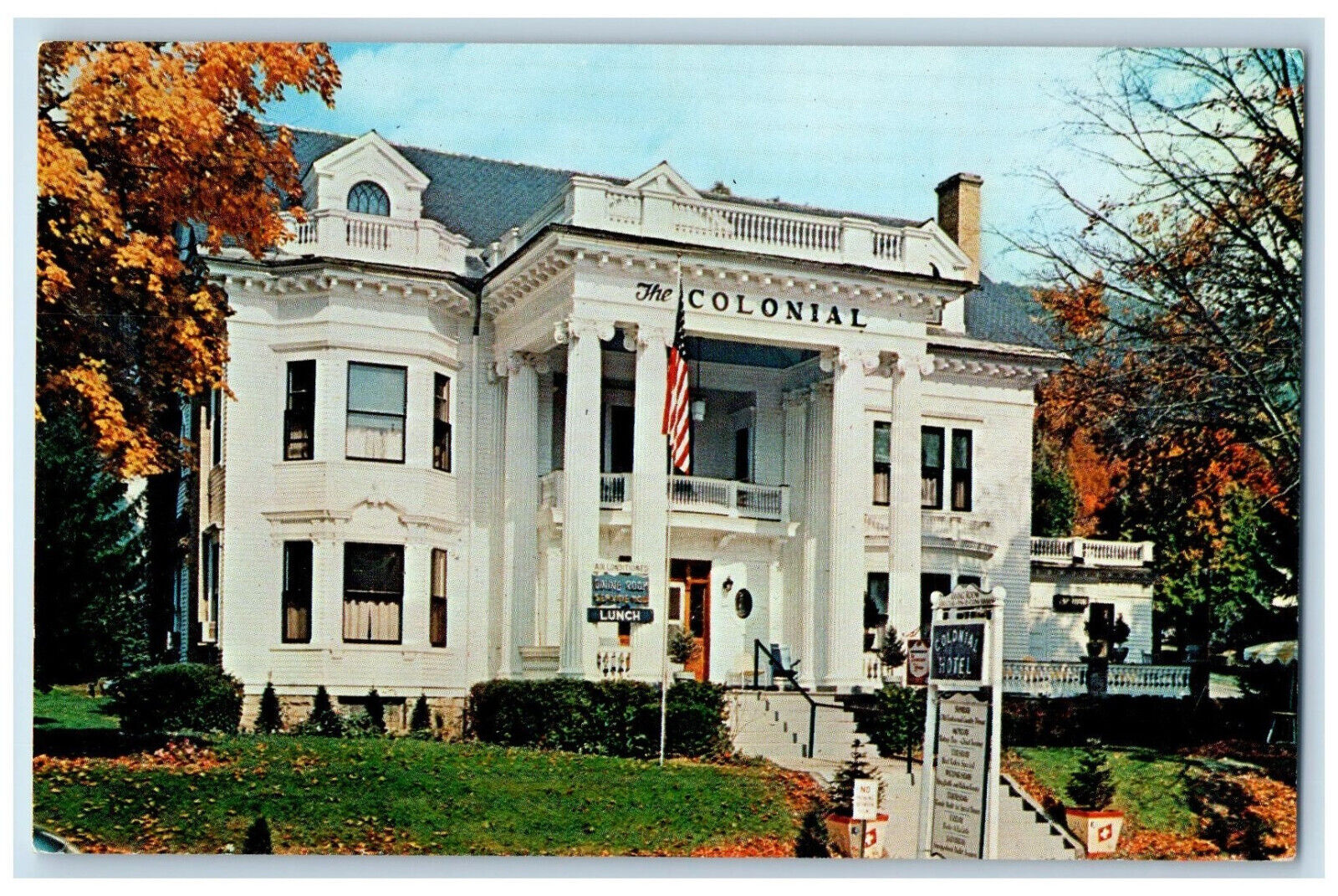 c1950's The Colonial of Smethport The Corry Hotel at Corry PA Postcard