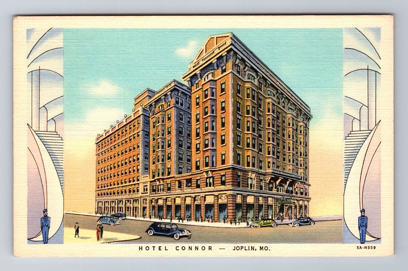 Joplin MO-Missouri, Hotel Connor, Advertisement, Antique, Vintage Postcard
