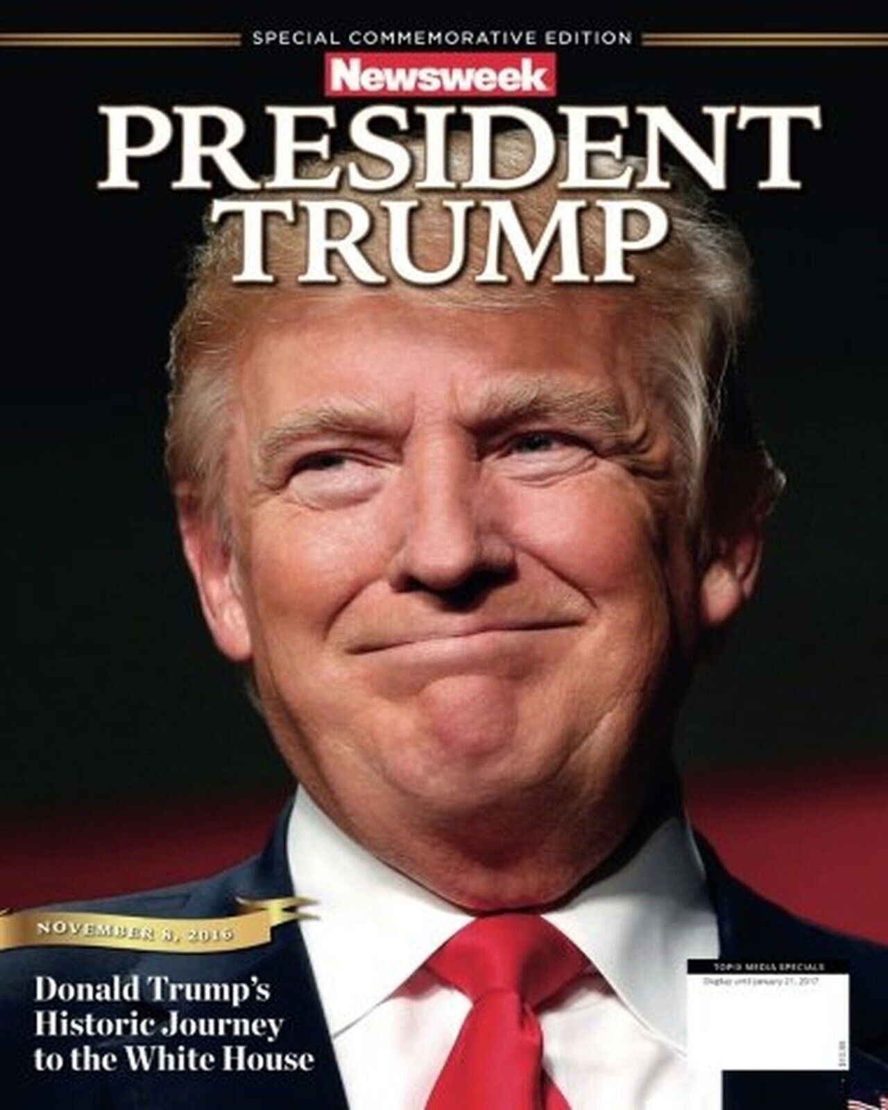 Recalled Newsweek President Trump 8 x 10 Full Color Photo (P)