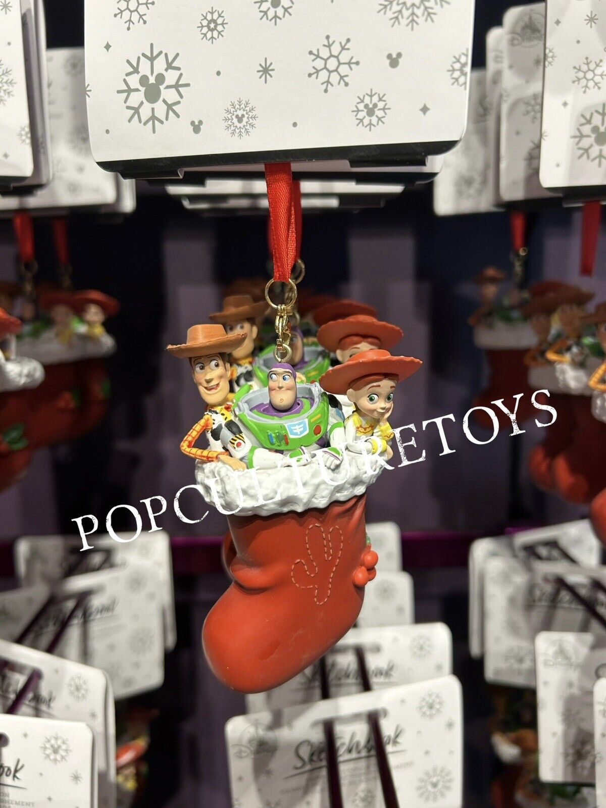 Disney Parks 2024 Sketchbook Christmas Ornament Pixar Toy Story Woody Buzz