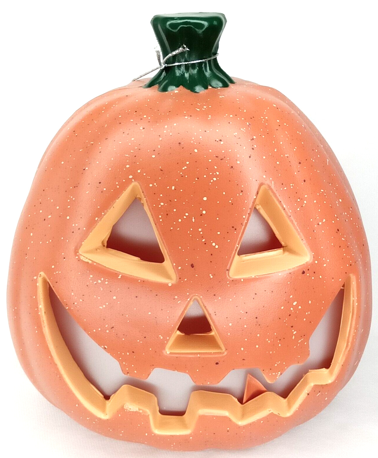 Halloween Jack O Lantern Lighted Display Orange Plastic Cute Spooky Decor