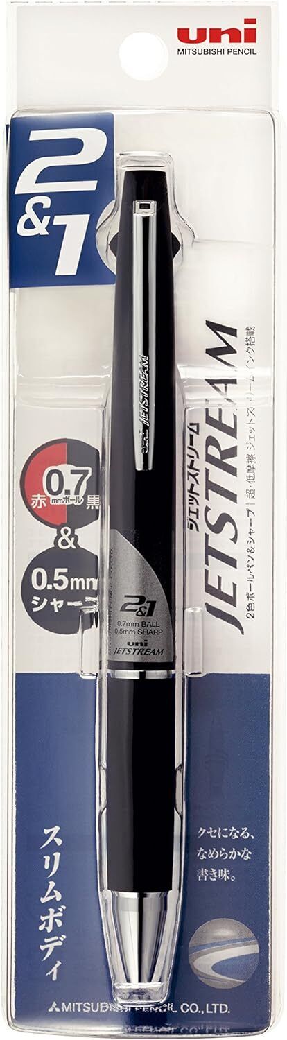Mitsubishi Pencil Multifunctional Pen Jetstream 2&1 With 2 Color Pack 0.7mm