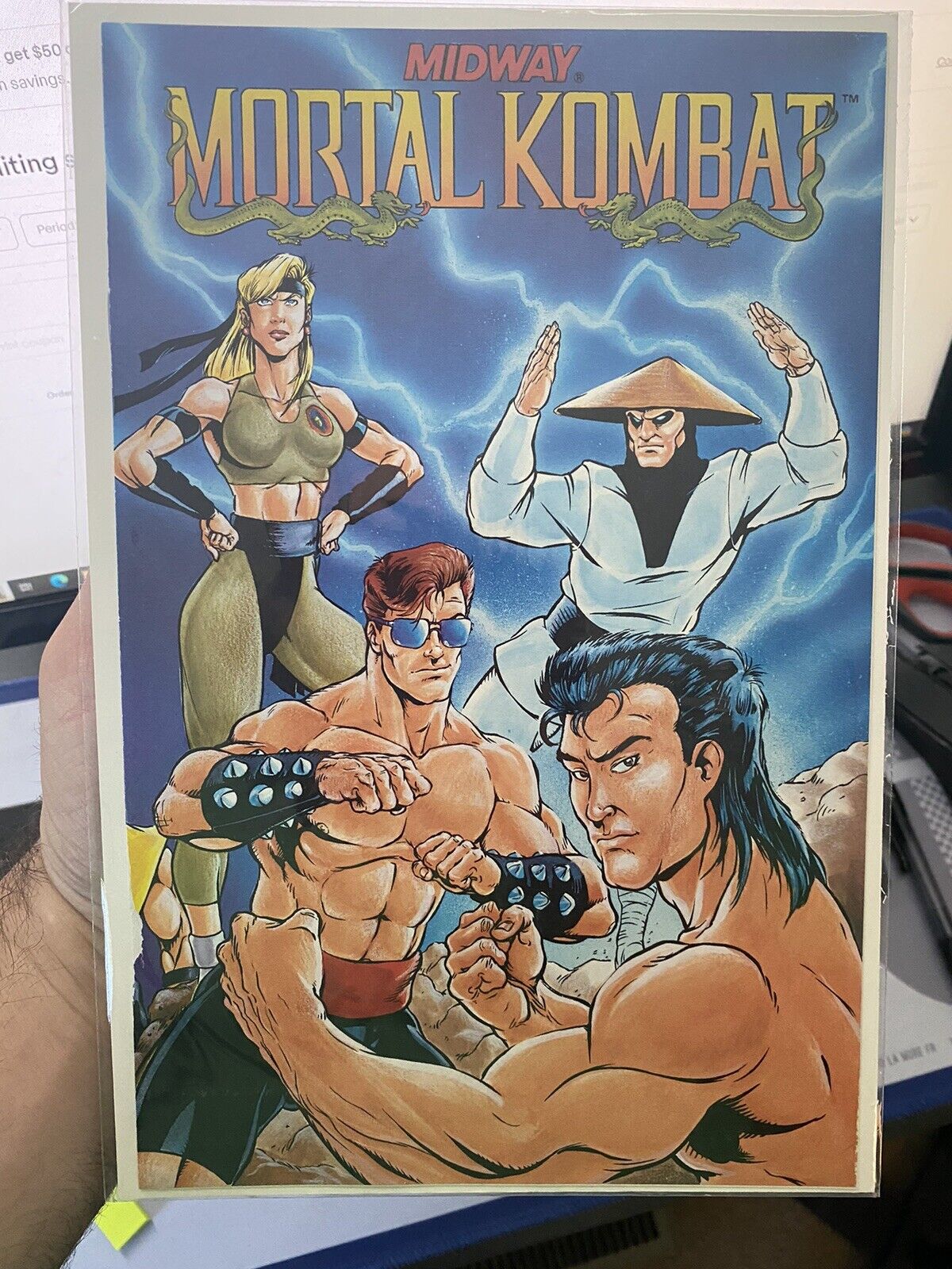 Mortal Kombat the Comic #1, Midway Comics, 1992 No Price Variant, VG Condition