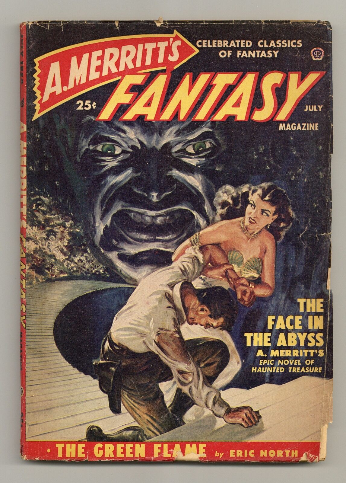 A. Merritt's Fantasy Magazine Pulp Jul 1950 Vol. 1 #4 GD 2.0 Low Grade
