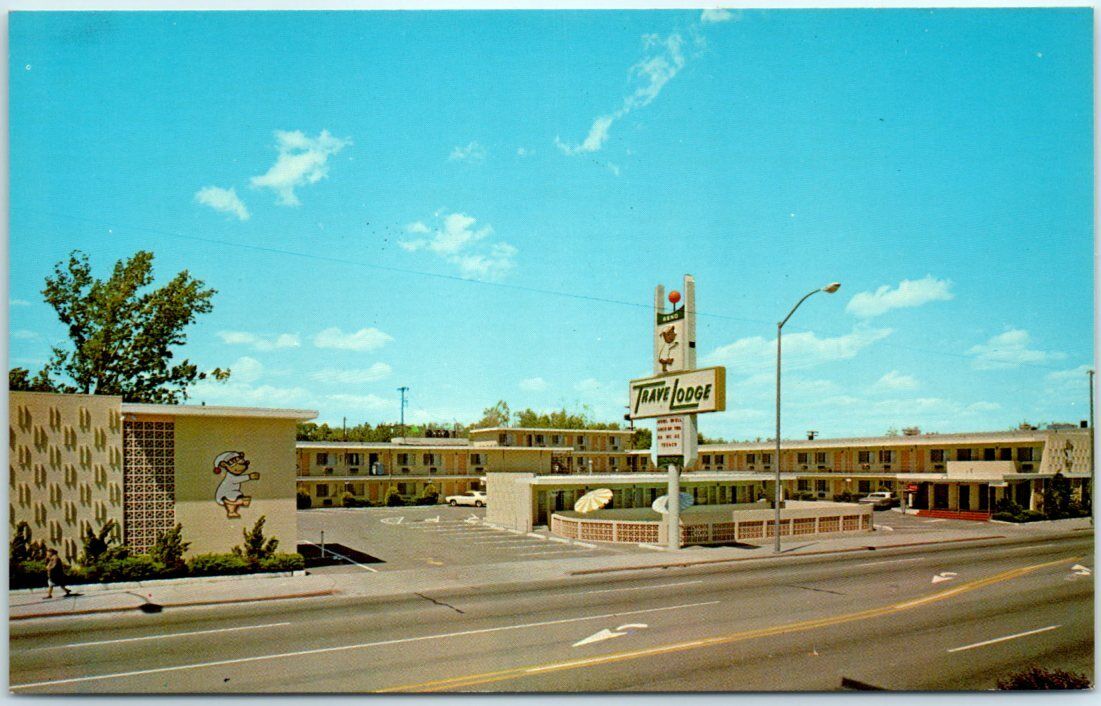 Postcard - Reno Travel Lodge - Reno, Nevada